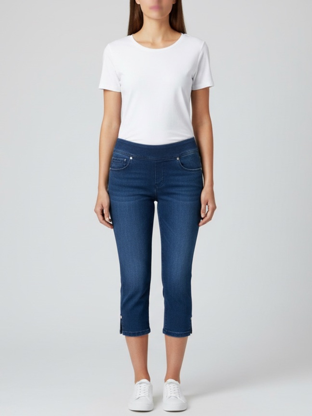 Gloria Vanderbilt Avery All Around Slimming Effect Capri Womens 10